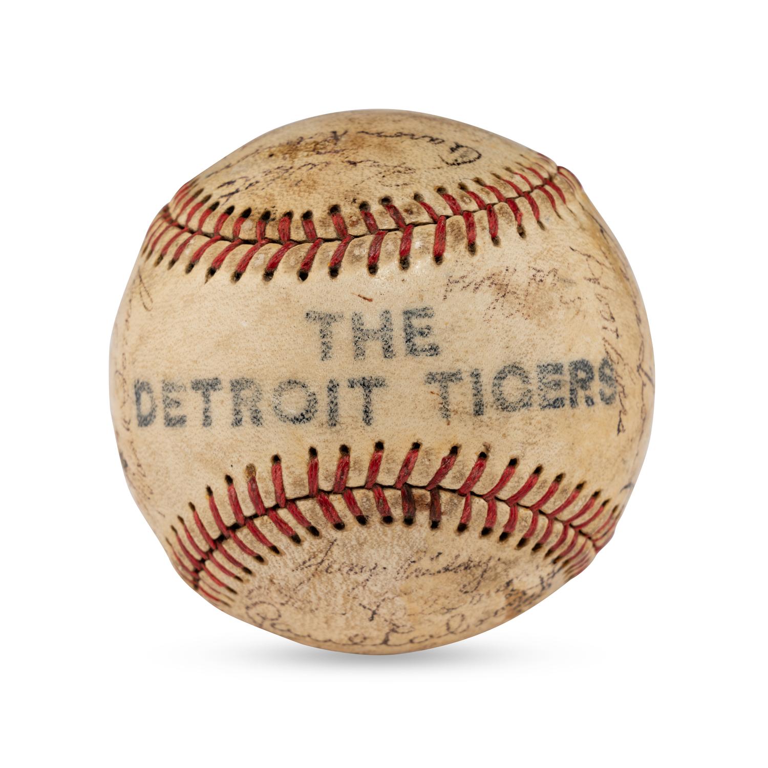 A 1950 Detroit Tigers Team Signed Autograph Baseball