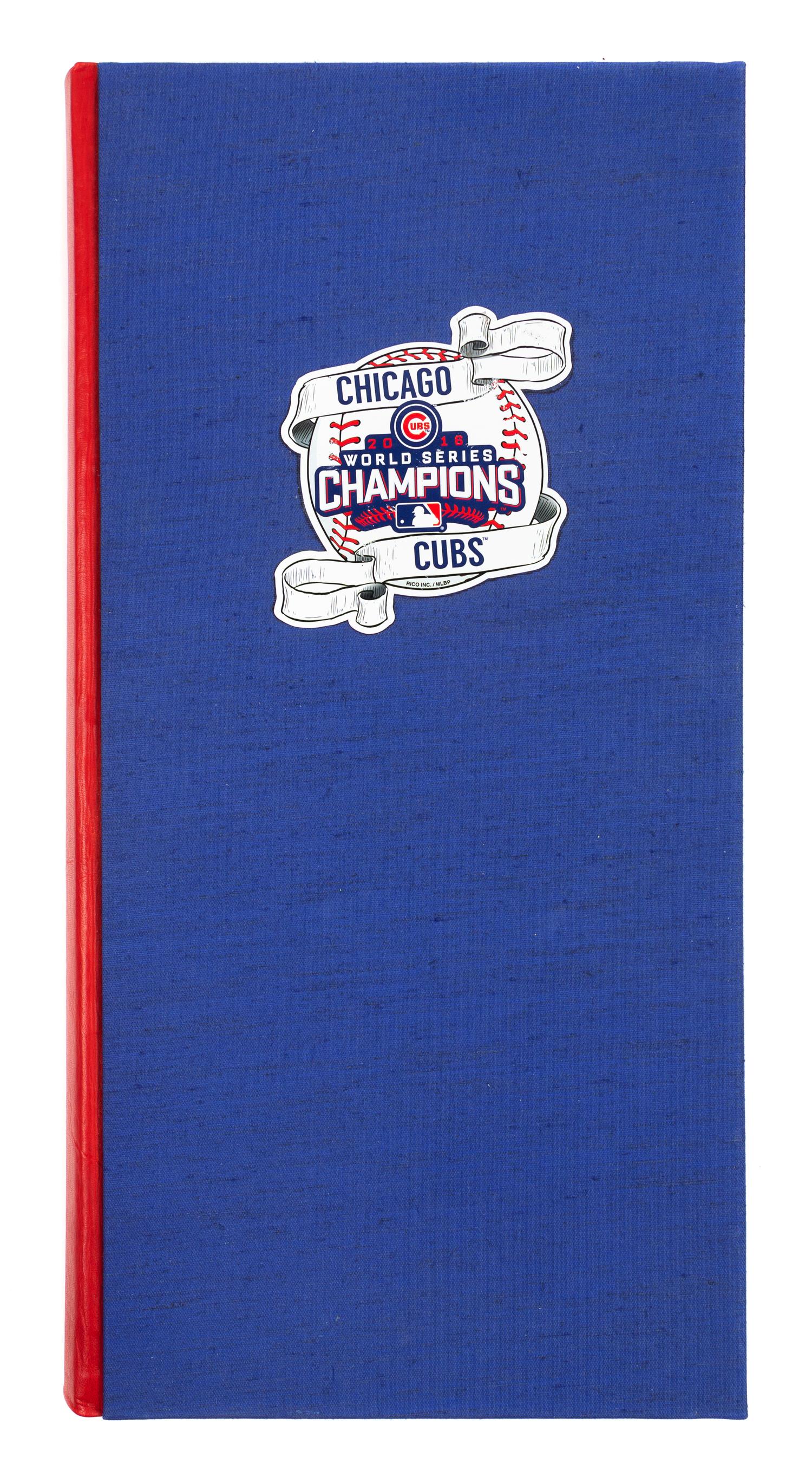 [CHICAGO CUBS]. Complete Chicago Tribune coverage of the Cubs' 2016 World Series Championship, specially bound in goatskin & indexed