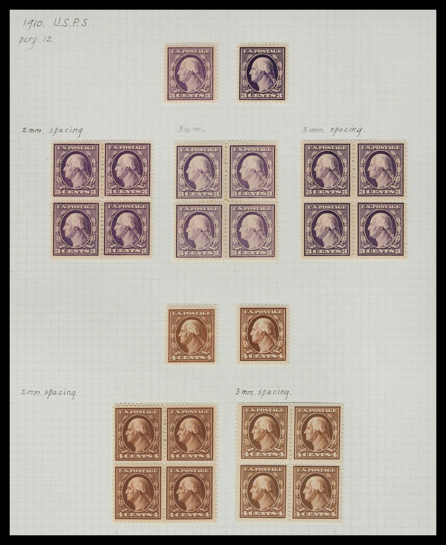 A Collection of United States Regular Issue Stamps — 1902-1912