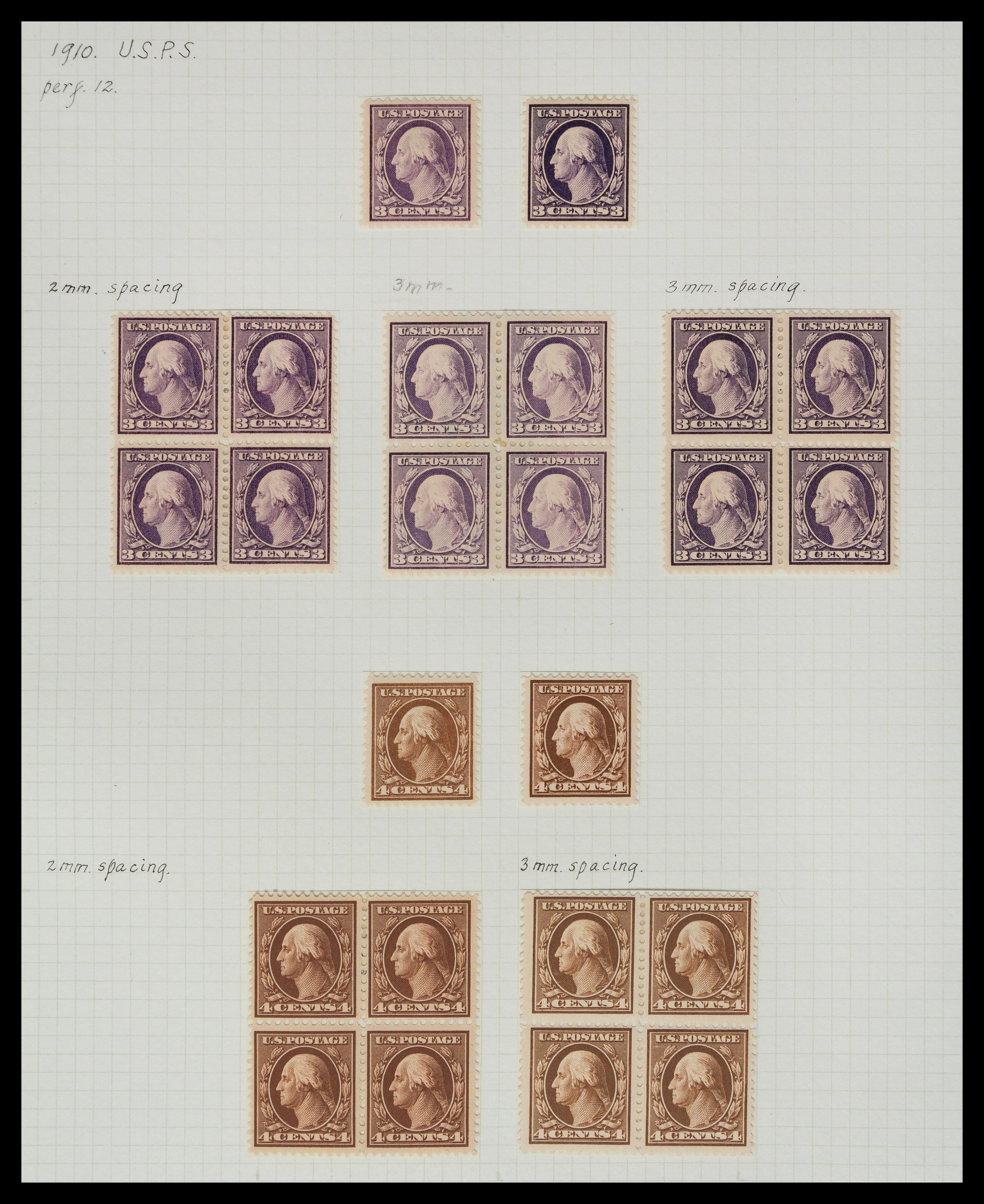 A Collection of United States Regular Issue Stamps — 1902-1912
