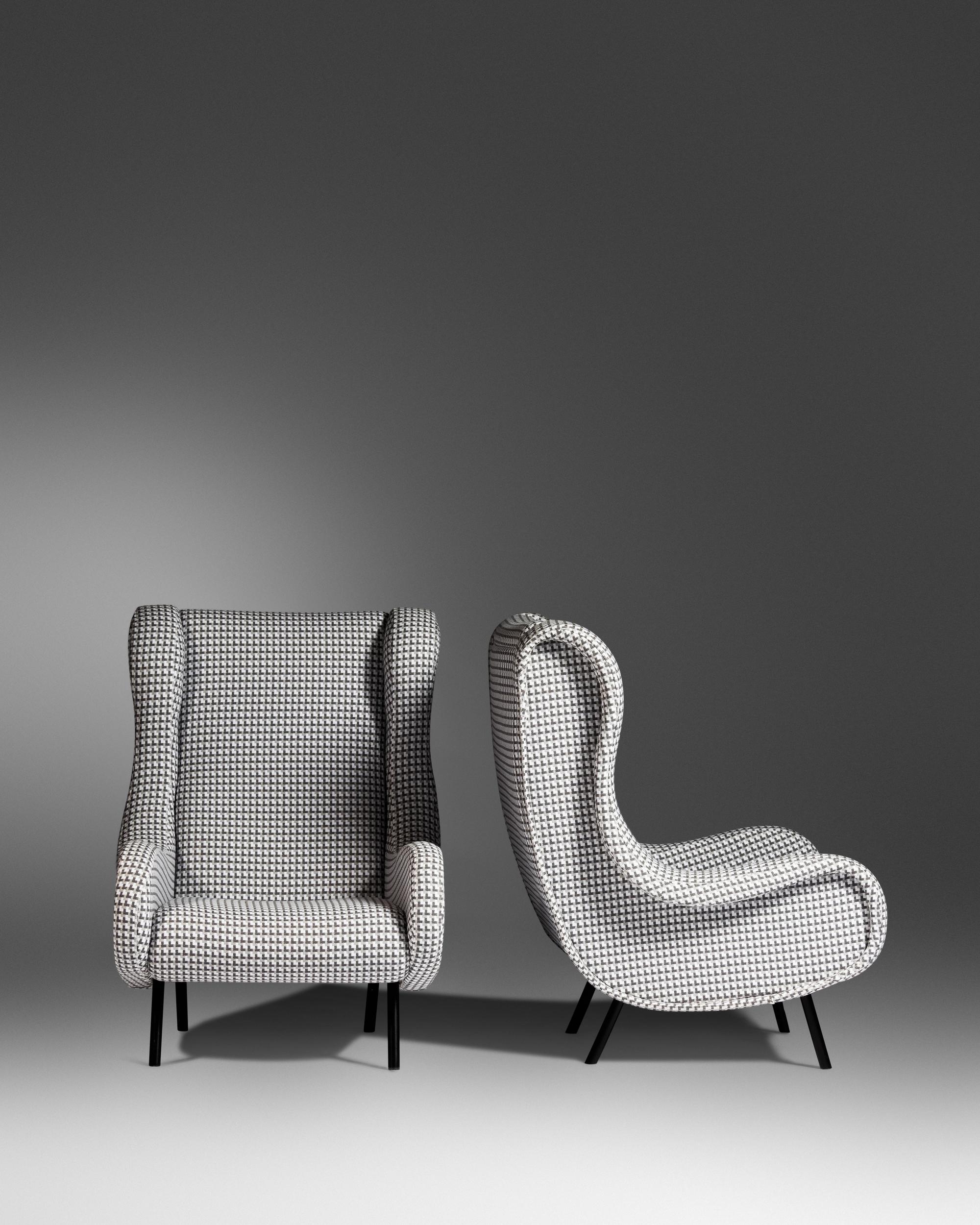 Pair of Senior Lounge Chairs, c. 1951, Arflex, Italy