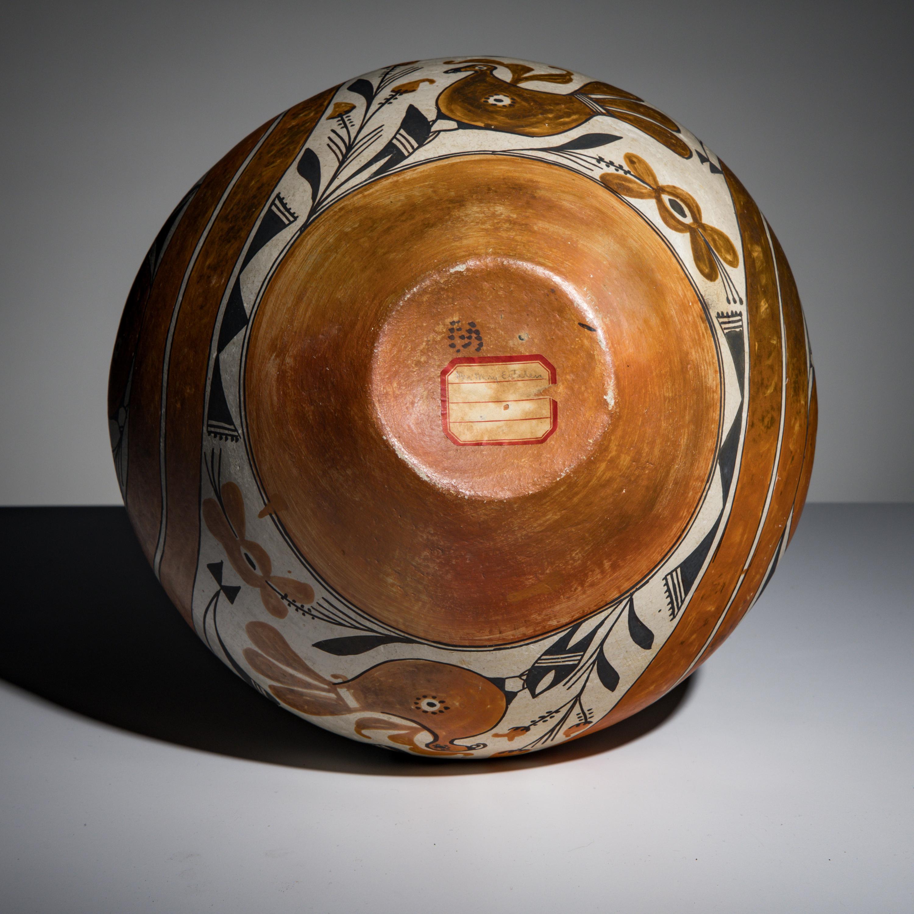 Acoma Pottery Olla, with Parrot