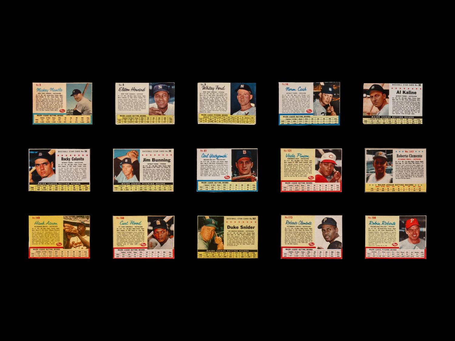 A Group of Assorted 1960s Odd Ball Baseball Cards