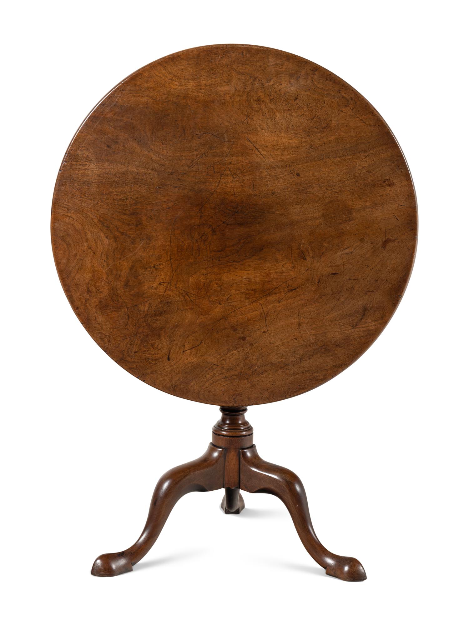 A George III Mahogany Tilt-Top Tea Table