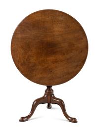 A George III Mahogany Tilt-Top Tea Table