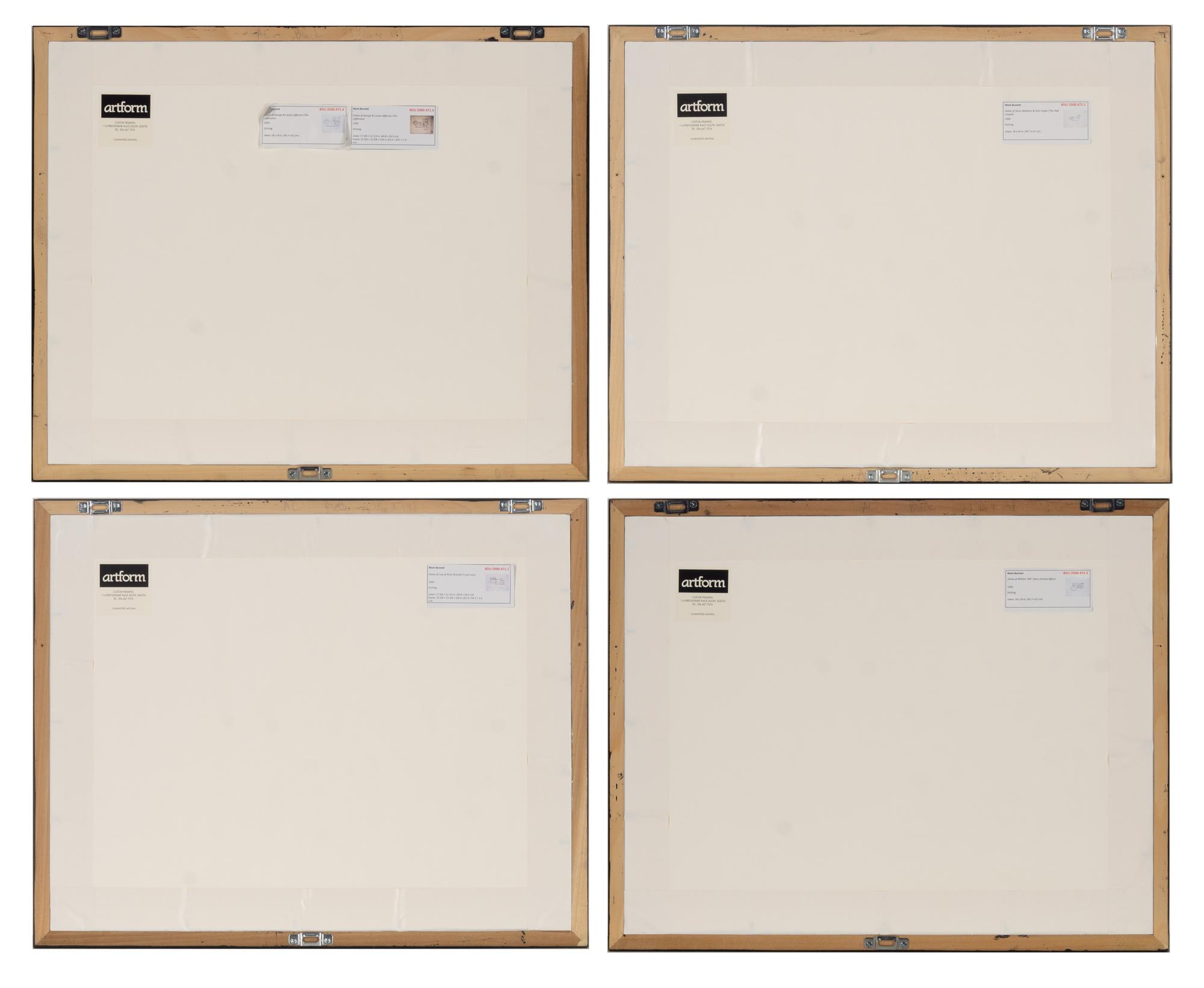 Blueprints of T.V. Show Homes (four works)
