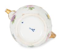 A Meissen Porcelain Coffee Pot with Floral Decoration and Figural Spout — 19TH CENTURY