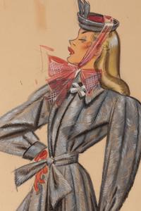 An Archive of Thirteen Conceptual Sketches for I.J. Fox , by James Montgomery Flagg and Russell Patterson, 1940s