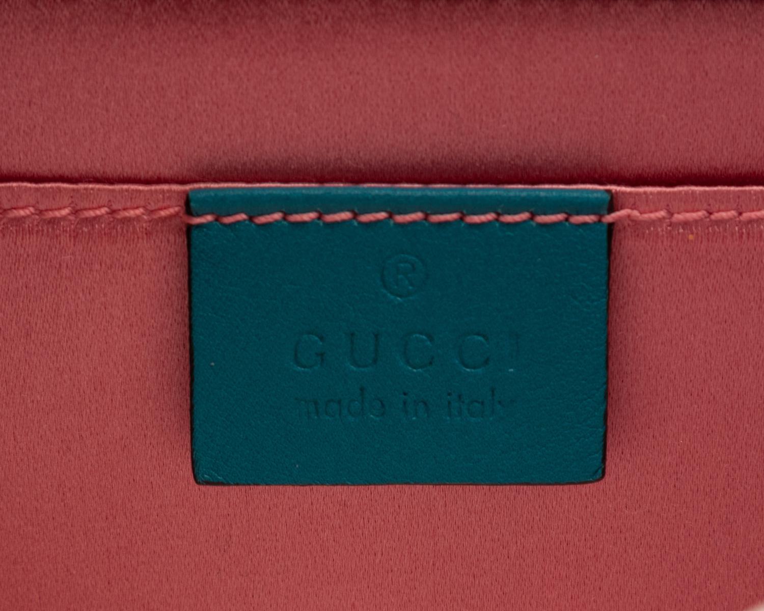 Gucci Brocade Broadway Clutch Bag with Bow