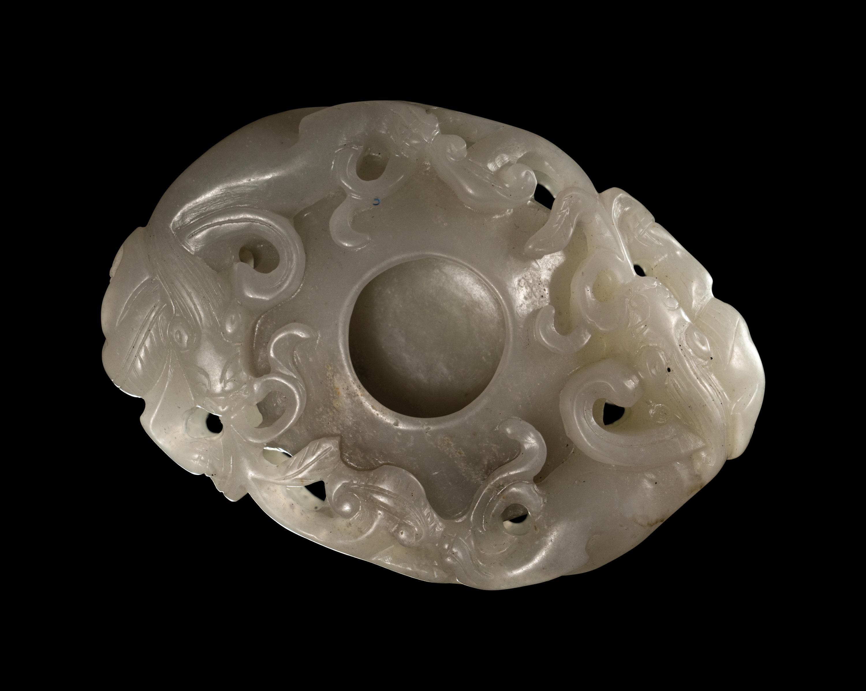 Two Carved Precious Stone Water Coupes