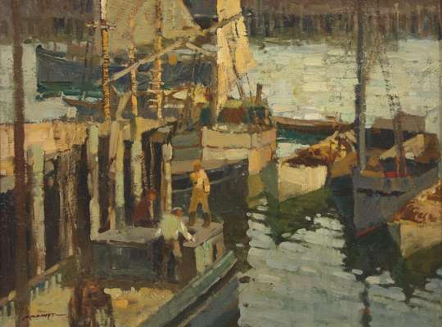 Frederick J. Mulhaupt (American, 1871-1938) - Gloucester Boats