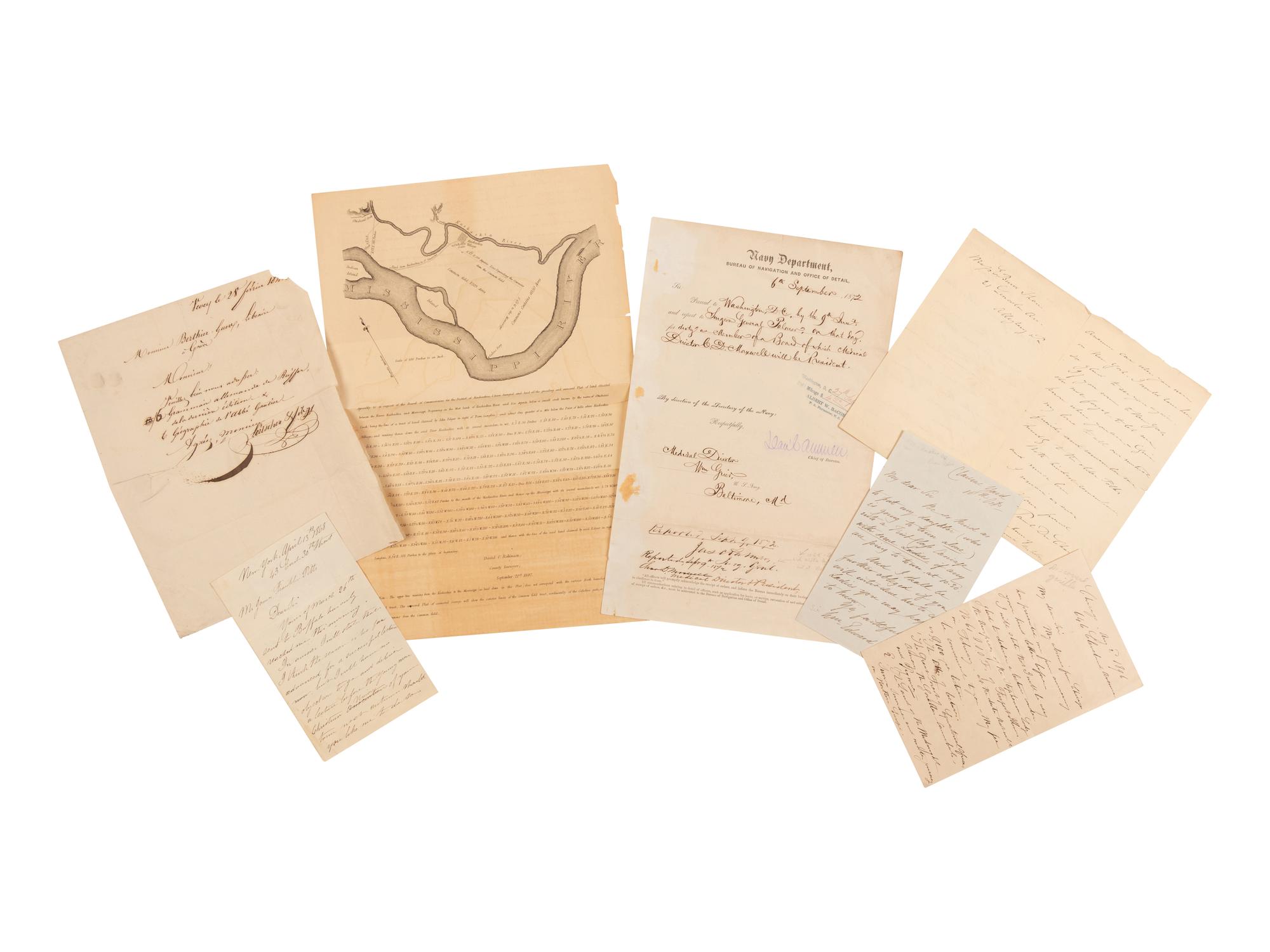 [TRAVEL & EXPLORATION]. An archive of autograph letters, including: