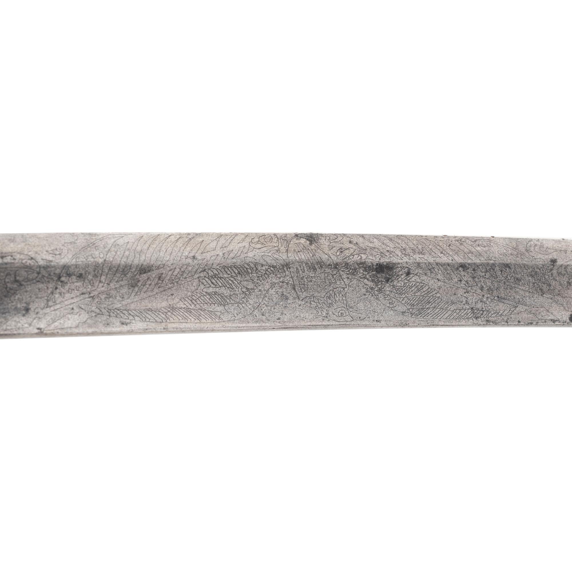 Unmarked 1850 Foot Officers Sword Presented to Lt. Joseph Spaulding, 19th Maine Infantry who Fought near the High Water Mark at Gettysburg