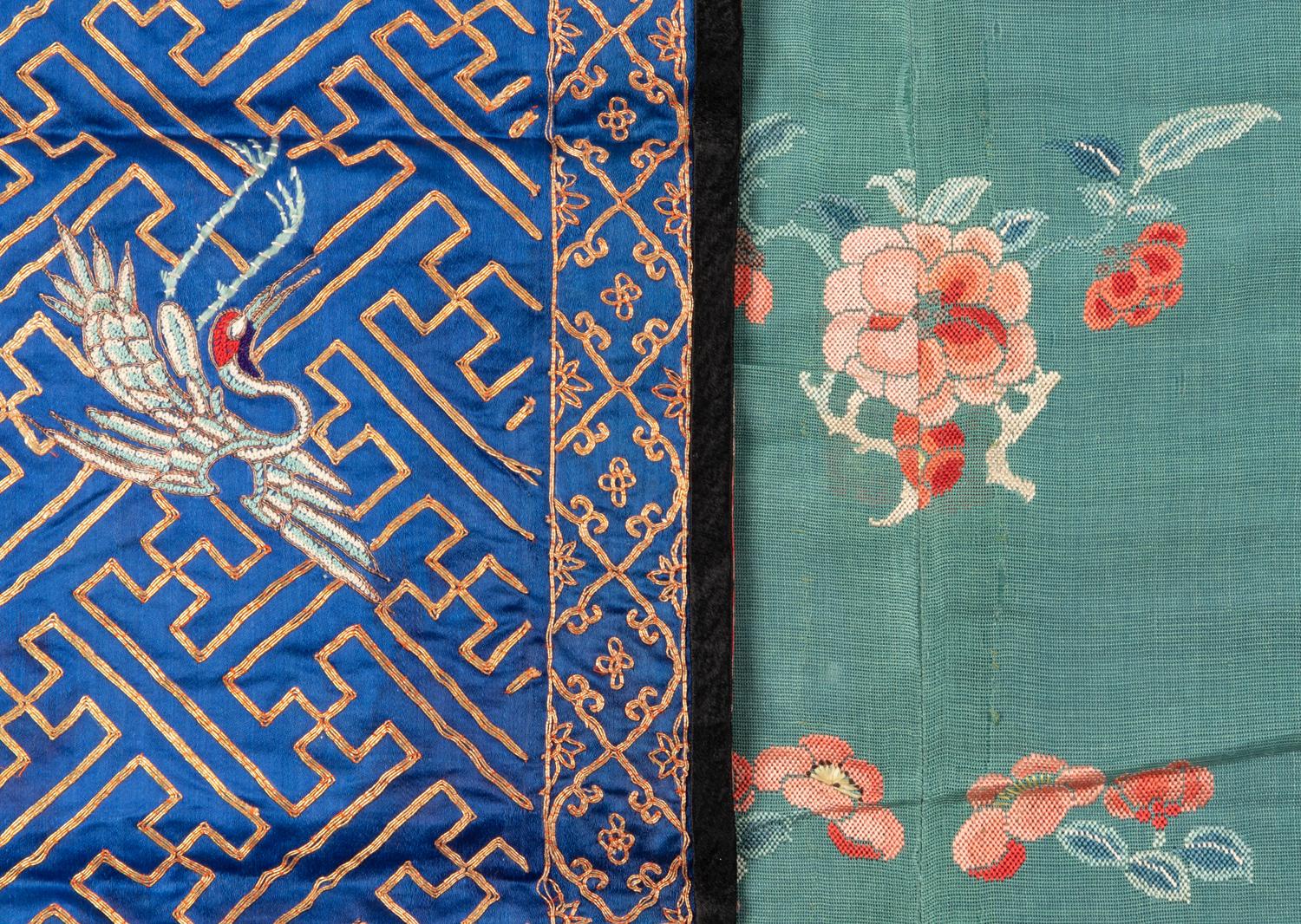 Twelve Embroidered Silk Panels