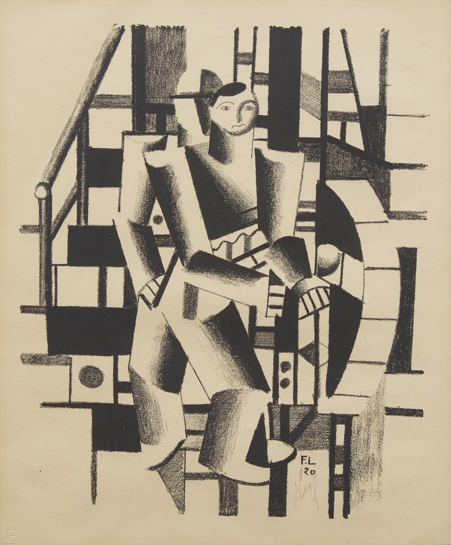 Fernand Léger (French, 1881-1955) — Composition with Two Persons (The Mechanic), 1920