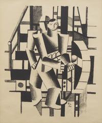 Fernand Léger (French, 1881-1955) — Composition with Two Persons (The Mechanic), 1920