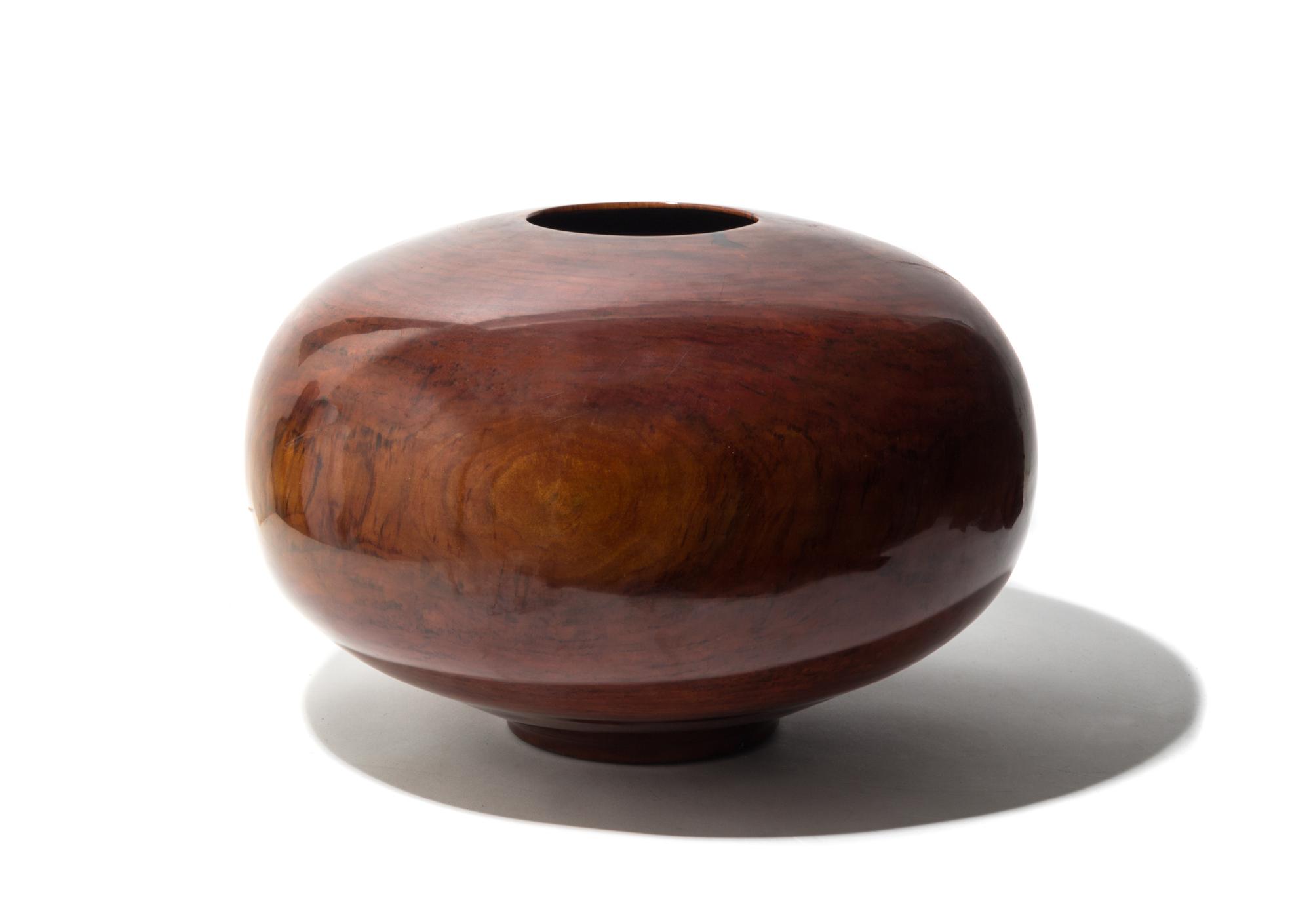 Edward Moulthrop, (American, 1916-2003), Vessel in Wild Black Cherry Wood