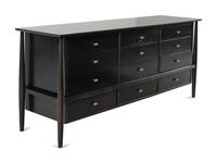 A Contemporary Ebonized Chest of Drawers