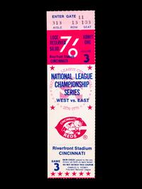 A Group of 1970s Cincinnati Reds Pete Rose Riverfront Stadium Ephemera (Including National League Playoffs, World Series),