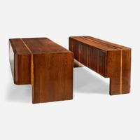 Vladimir Kagan (American, 1927-2016) Executive Desk and Credenza, Vladimir Kagan Designs, Inc., USA, circa early 1970s