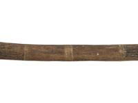 Apache Buffalo Hide Bowcase and Quiver, with Sinew-Backed Recurve Bow and Three Arrows