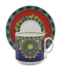 A Group of Versace Le Roi Soleil Porcelain Articles