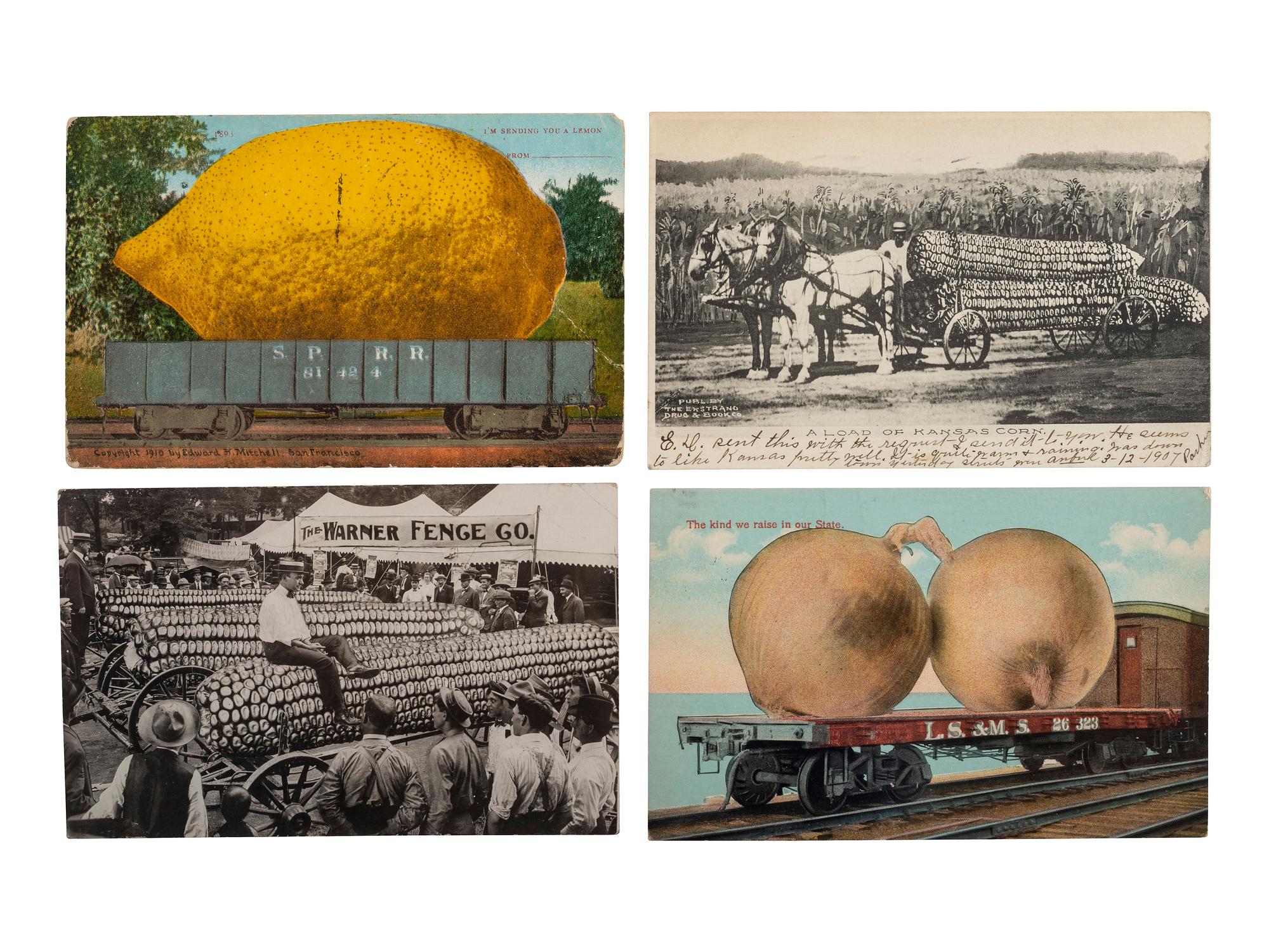 [EPHEMERA]. 78 RPPCs & photographs of parades, sideshows, and fairs.