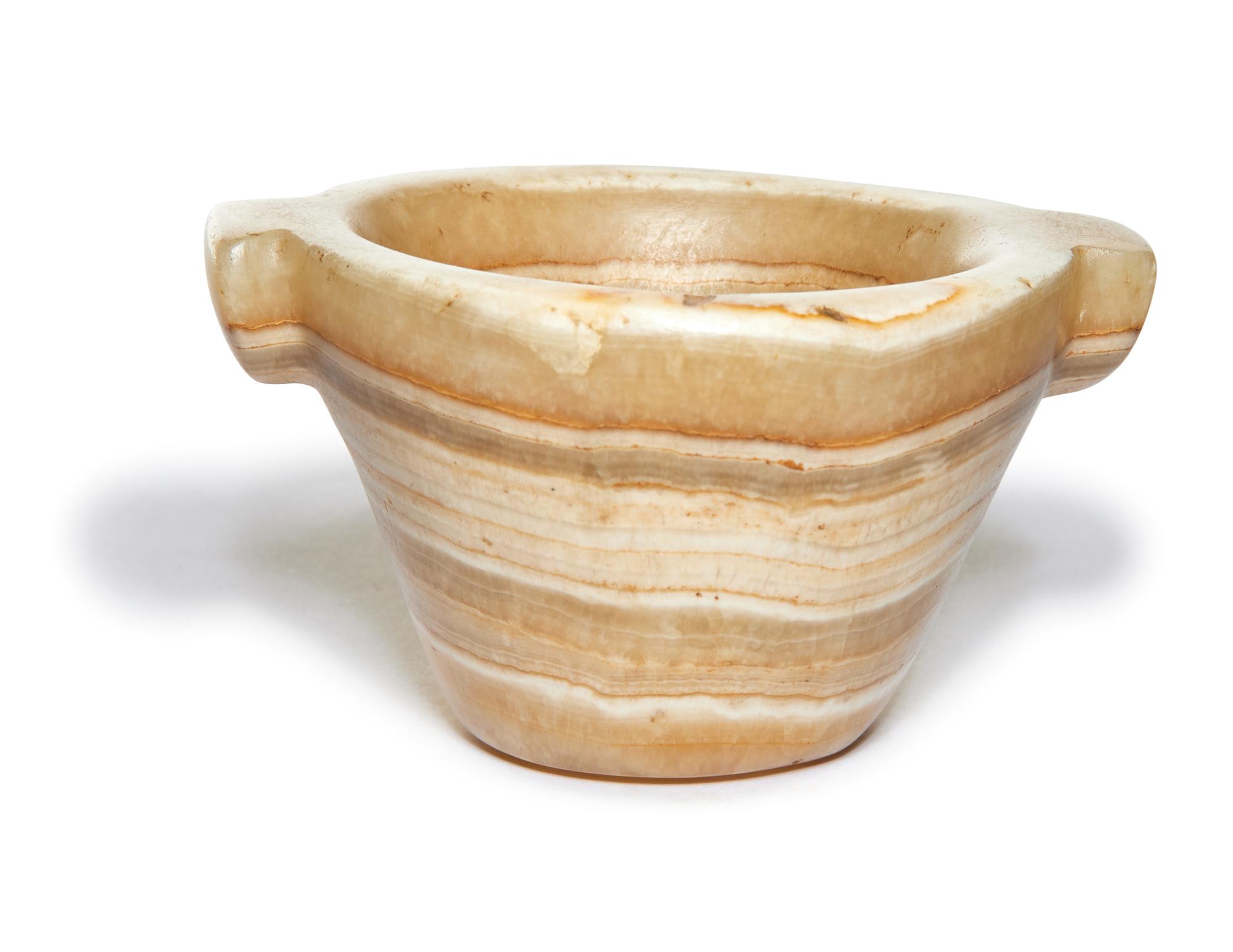 An Egyptian Alabaster Mortar