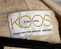 A Koos Cream Wool Poncho, No size.