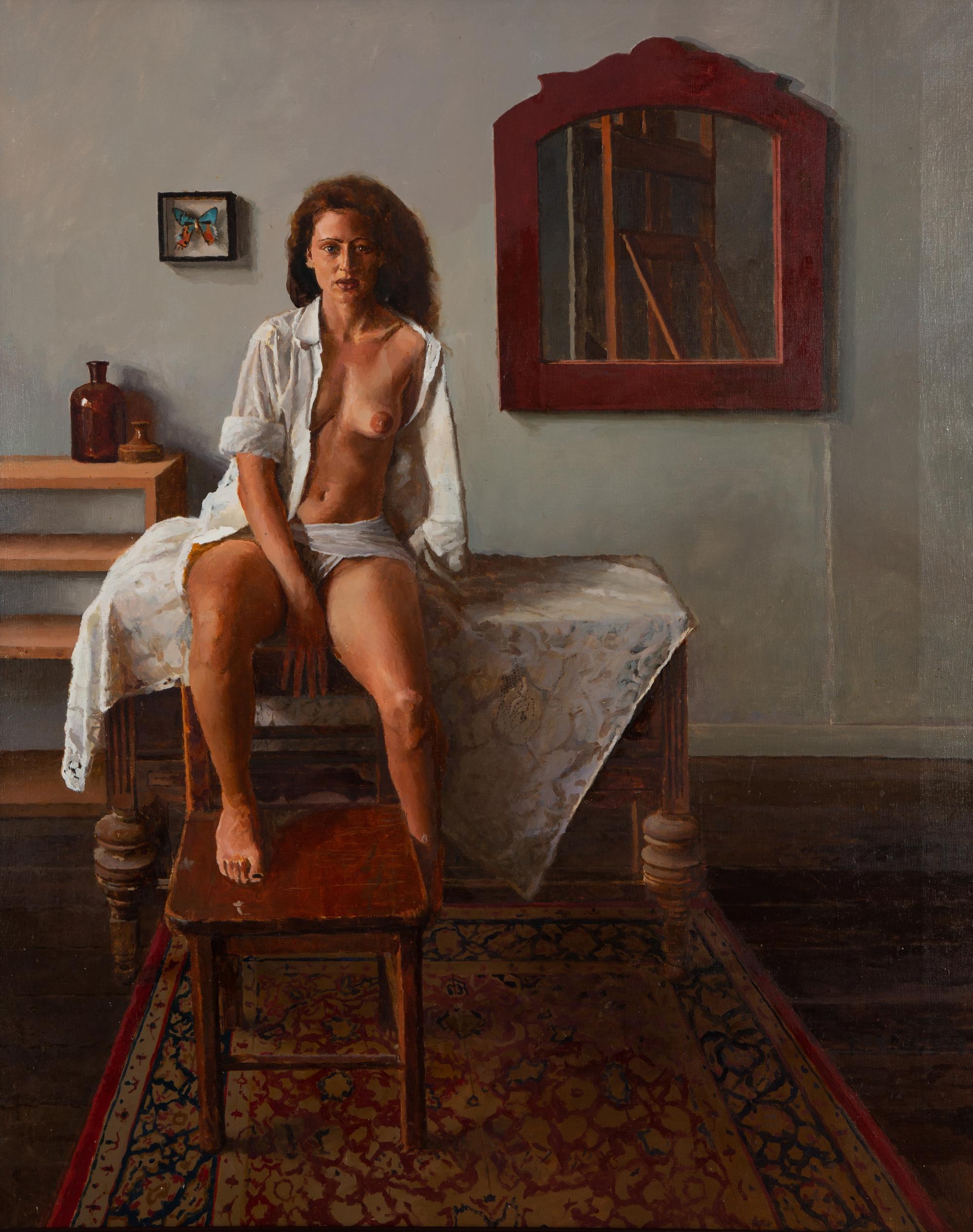 Untitled, 'Seated Semi-Nude Female'