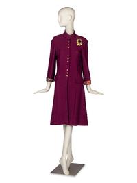 St. John Knit Coat with Brooch
