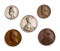 [EXONUMIA] Five Commemorative Medals Relating to Charles X