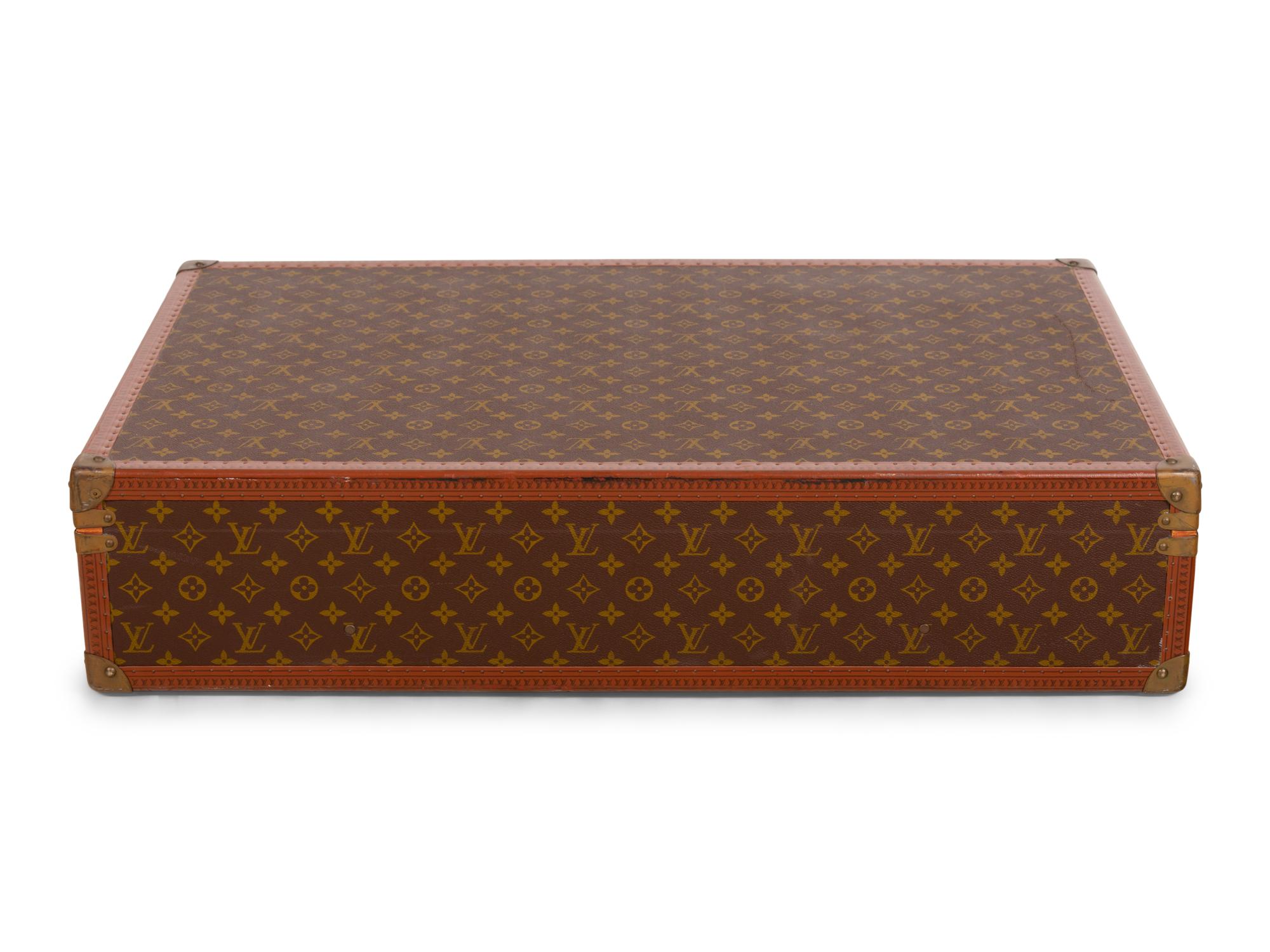 Louis Vuitton Alzer 80 Hard Side Suitcase in Monogram Canvas, Mid 20th Century