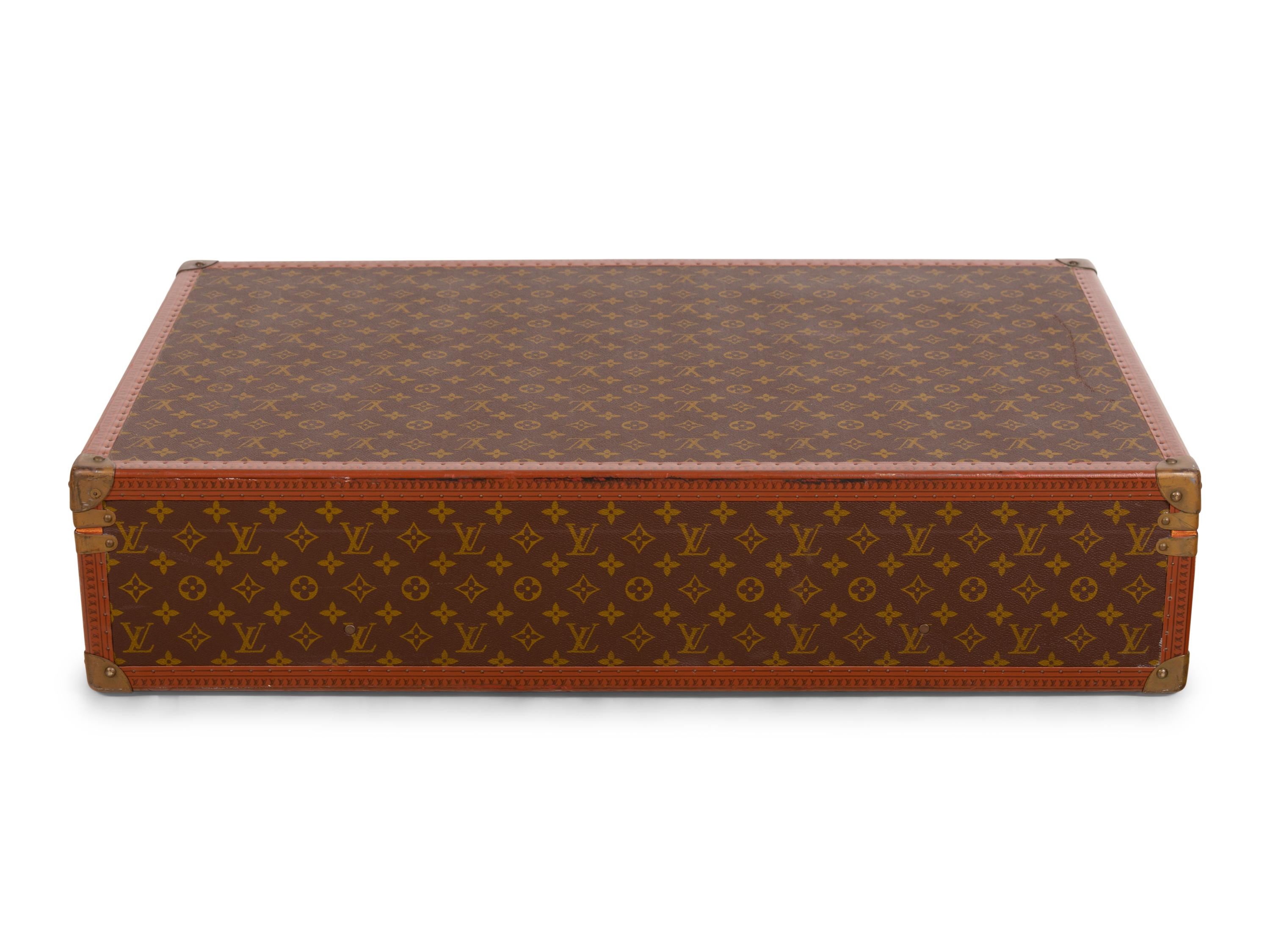 Louis Vuitton Alzer 80 Hard Side Suitcase in Monogram Canvas, Mid 20th Century