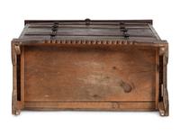A Country Chippendale Brown-Painted Walnut Five-Drawer Chest