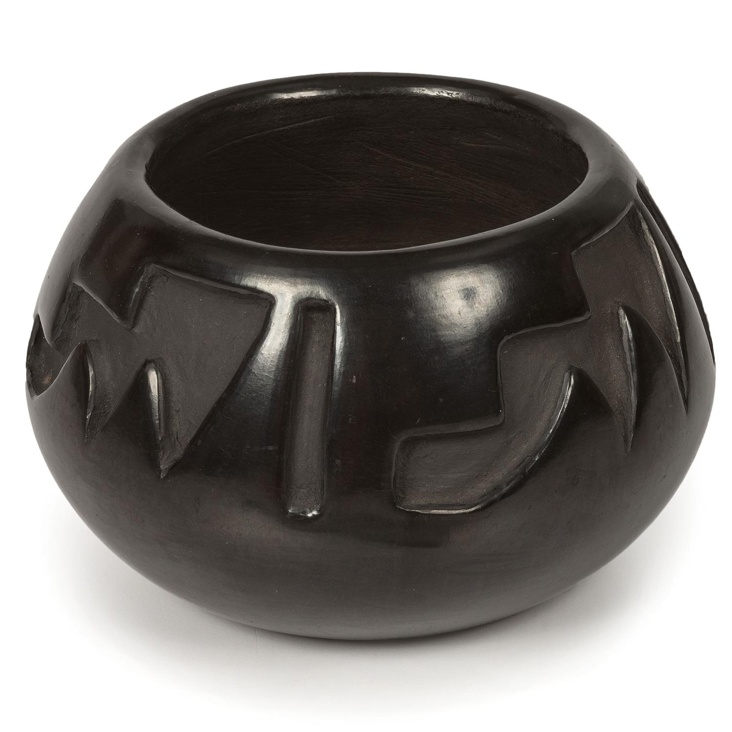 Blackware Pottery Jar