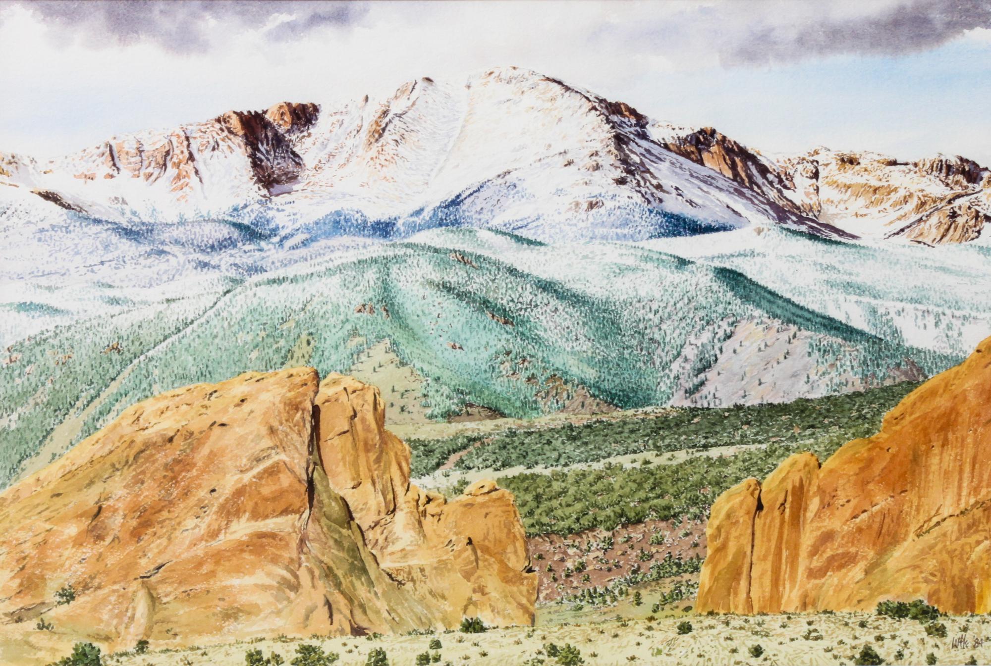Little, (American, 20th/21st Century), Long's Peak and Pike's Peak