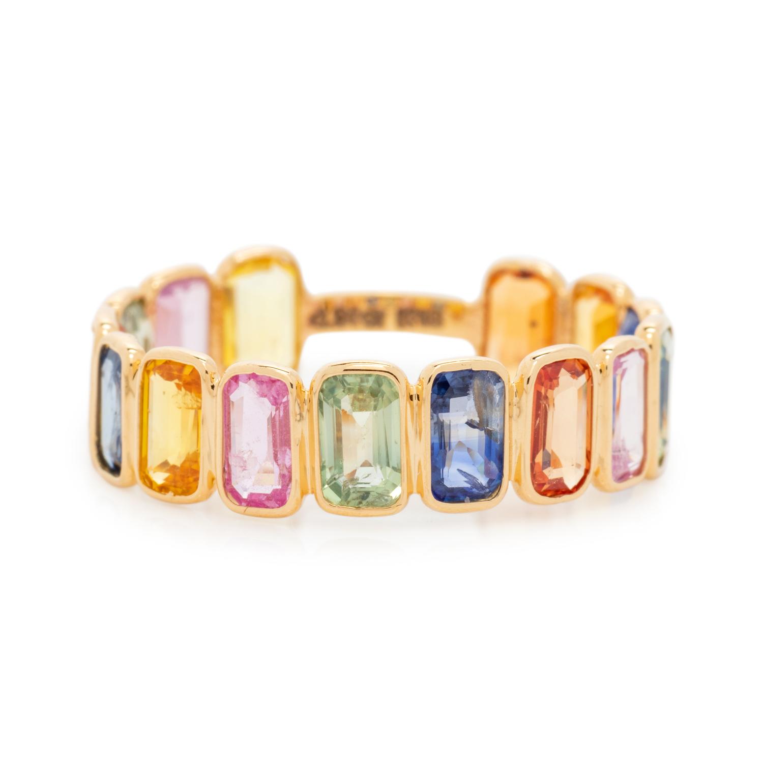 MULTICOLOR SAPPHIRE RING