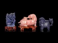 Three Chinese Hardstone Carvings