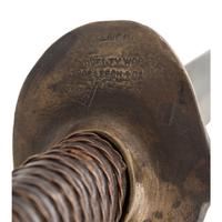 Memphis Novelty Works Straight Blade Cavalry Saber with Brass Scabbard