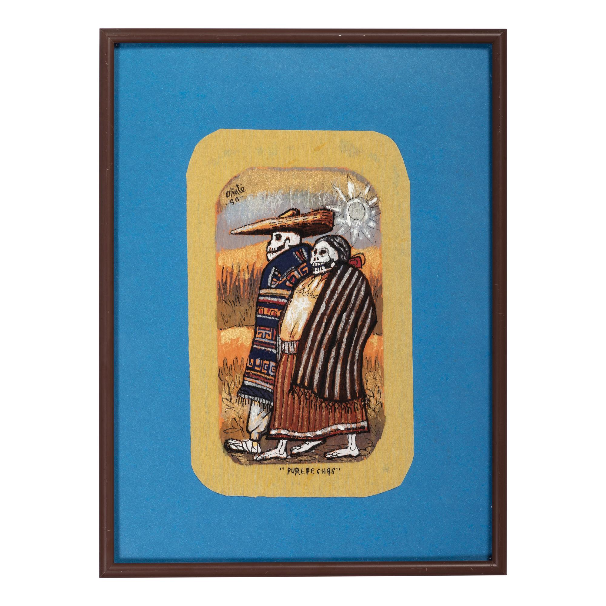 Block Prints on Textured Paper