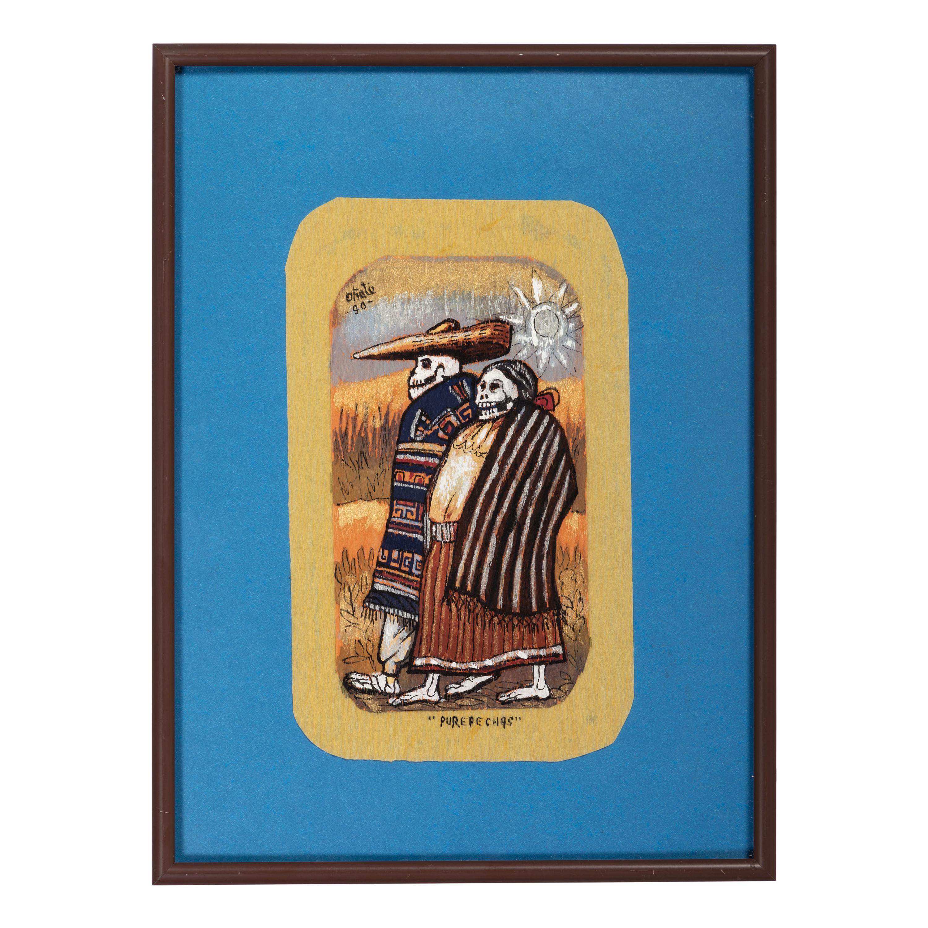 Block Prints on Textured Paper