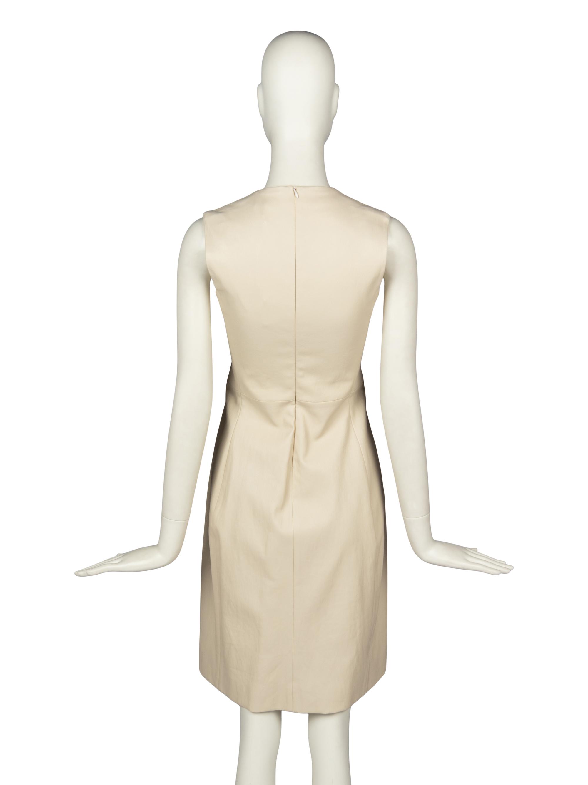 The Row Sleeveless Leather Dress