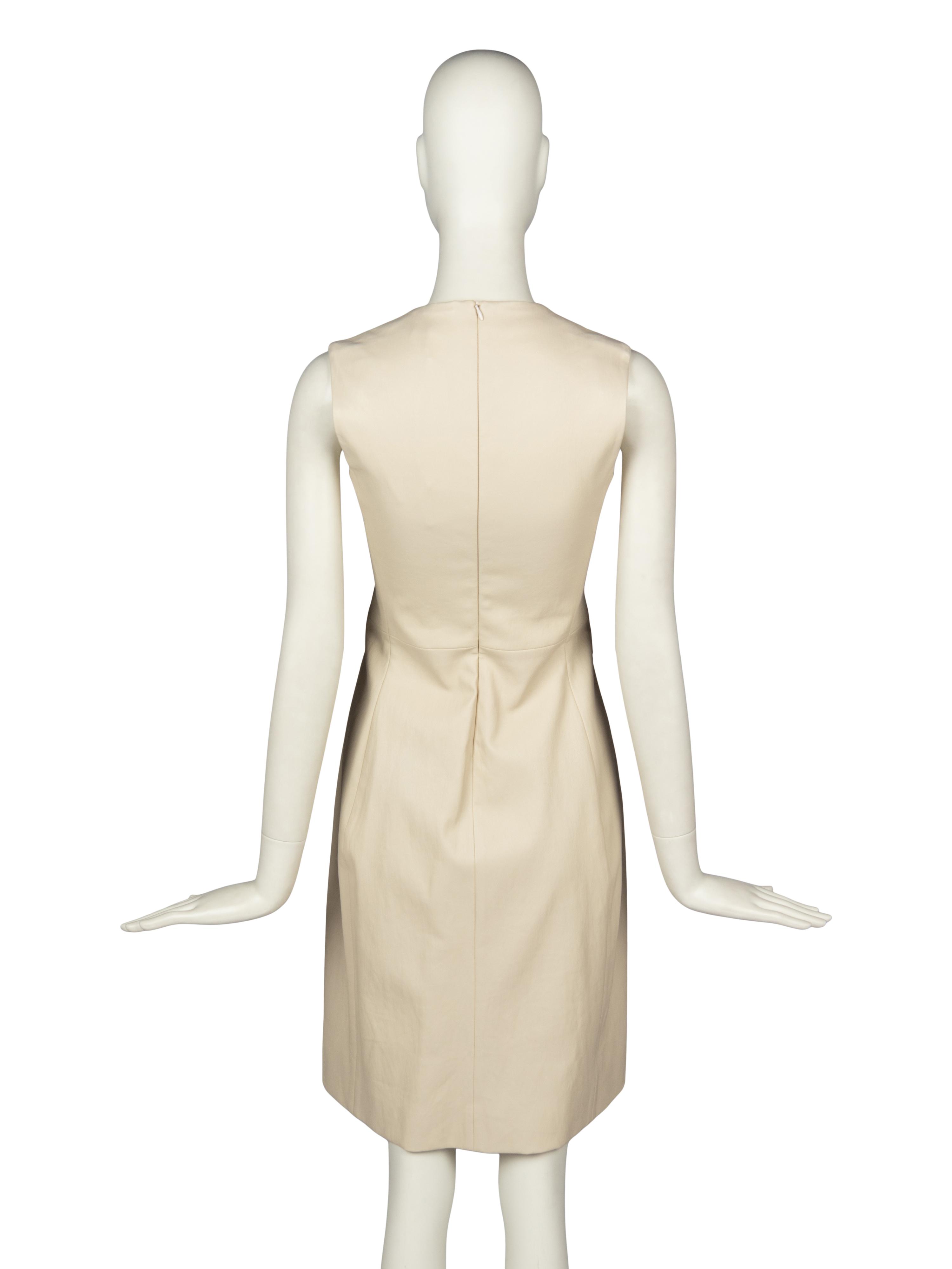 The Row Sleeveless Leather Dress