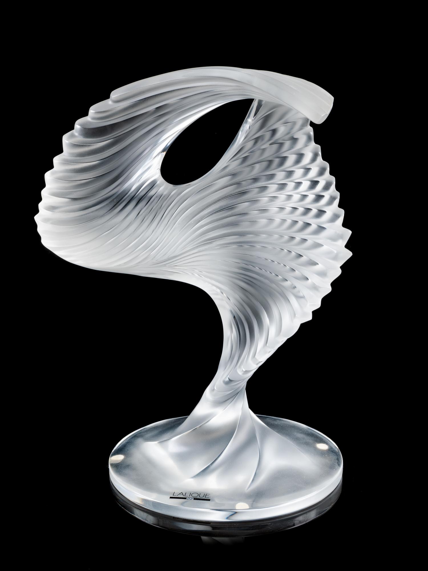 A Lalique Molded and Frosted Glass Sculpture