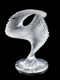 A Lalique Molded and Frosted Glass Sculpture