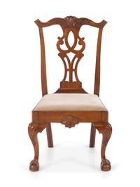A Chippendale Walnut Side Chair