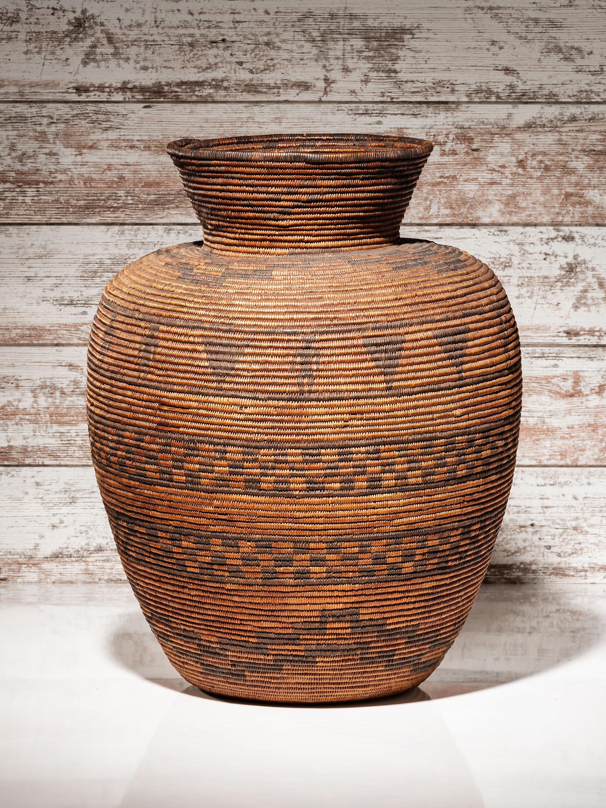 Apache Figural Basketry Olla