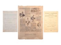 [POLITICS IN AMERICA -- PEOPLE'S PARTY] -- [YOUNG, Carrie F. (1828-1911)]. A group of two broadsides, comprising:
