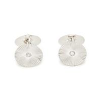 CARTIER, WHITE GOLD AND DIAMOND CUFFLINKS